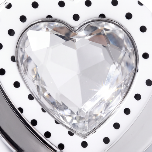 3D Ripple & Sparkling Diamond Heart MagSafe Phone Case