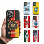 3D Textured World Cup National Team Phone Case – High-Impact Soccer Fan Edition