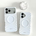 3D Ripple & Lily Flower MagSafe Phone Case