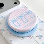 Pastel Blue & Pink Floral MagSafe Phone Case