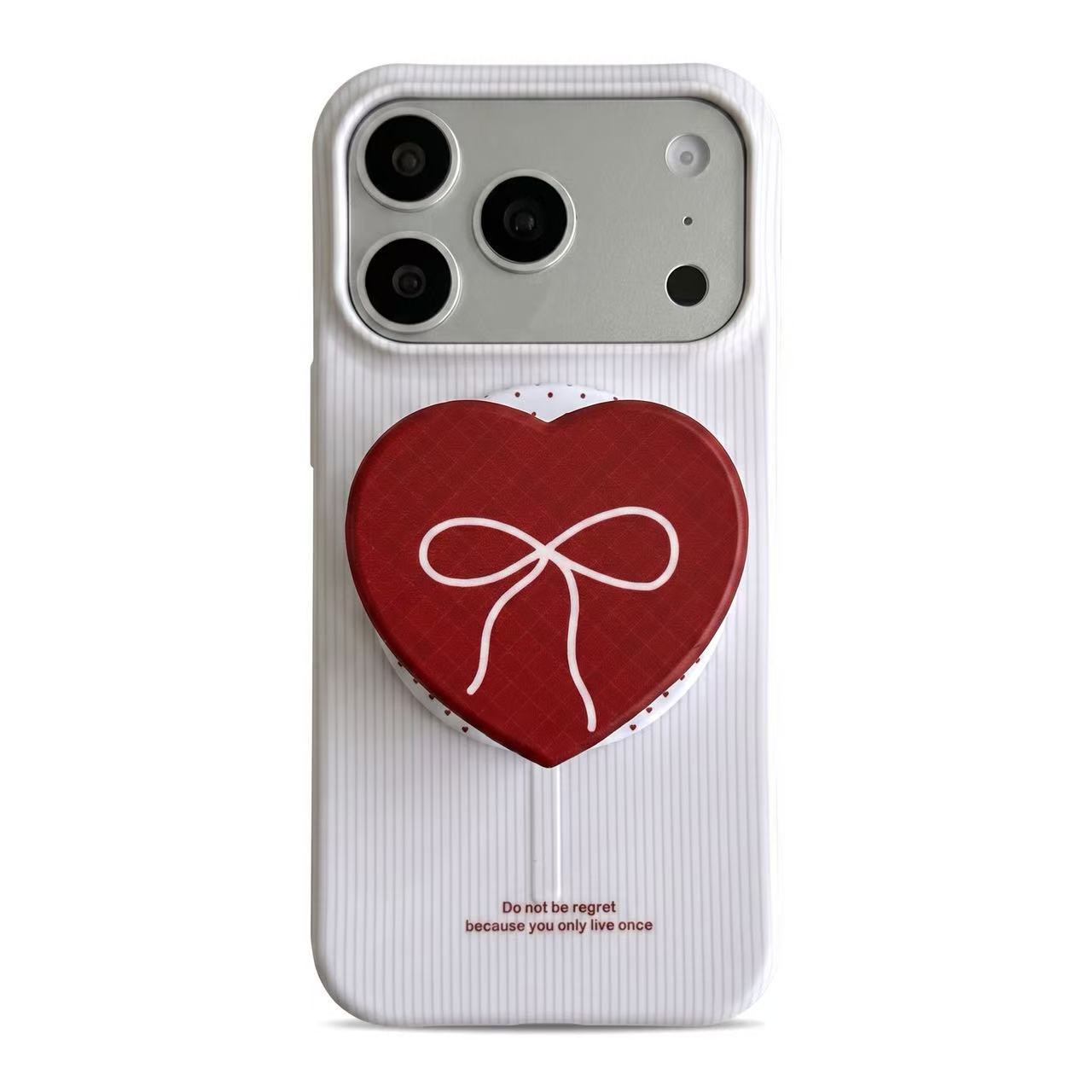 Red Heart & Ribbon YOLO MagSafe Phone Case