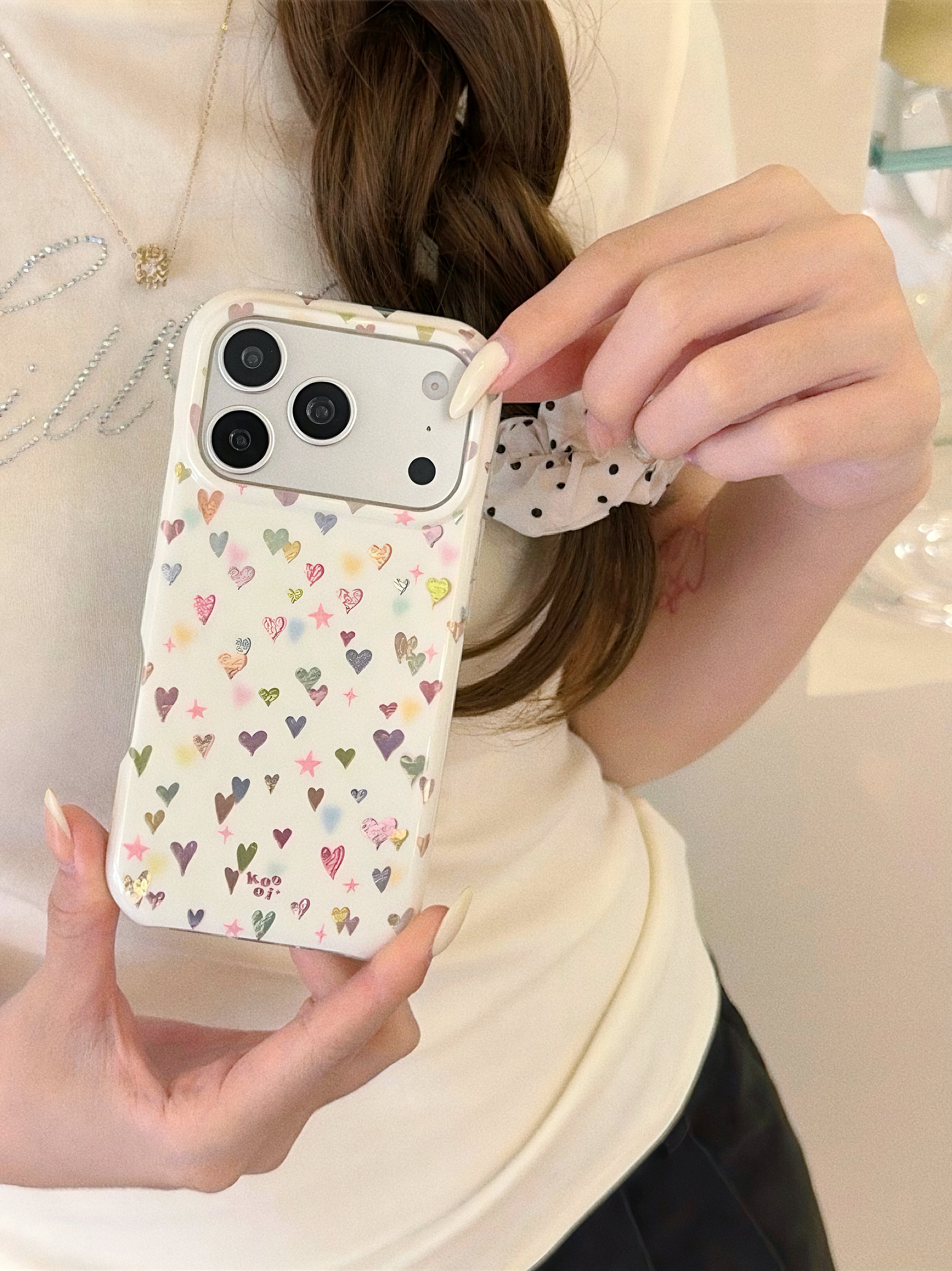 Creamy Colorful Heart Phone Case