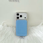 Y2K Blue Gingham Check Phone Case