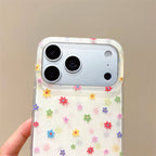 Cute Colorful Floral Clear Phone Case