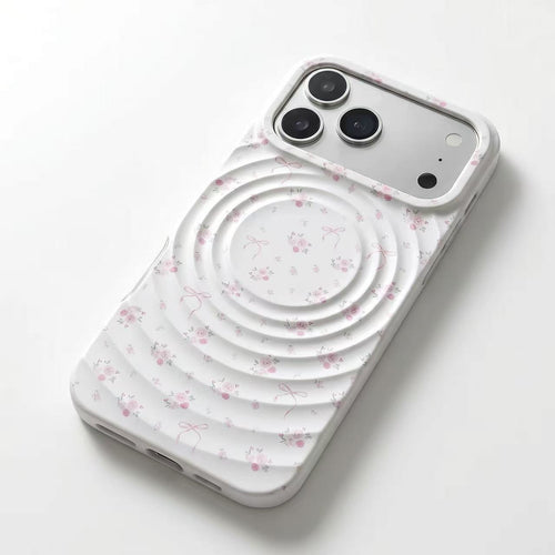 3D Ripple & Pearl Bear MagSafe Phone Case